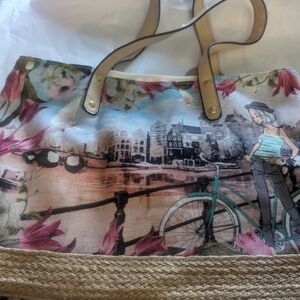 Robin Ruth - Amsterdam Scarlet Zippered Tote, Wallet,  and 2 coin purses